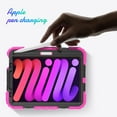 thumbnail image 5 of New 2021 iPad Mini 6 Case (6-Generation 8.3-inch) 2021 with Screen Protector Pencil Holder 360 Stand Hand Strap Kids Shockproof Heavy Duty Rugged Cover for iPad Mini 6th Generation, 5 of 7