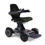 Golden Technologies Ally Sport - Automatic Folding Power Wheelchair w/ 10 Omni-Directional Front Wheels - Airline Approved - Suspension - 30 Turning Radius - Smart Control App (Black Carbon Fiber)