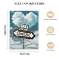 thumbnail image 2 of Nawypu  Canvas Wall Art, Lovers Crossroads Street Sign Custom Art Canvas or Poster, Anniversary, Couple Gift, Wedding Gift Canvas Wall Art Print for Home, Gift for Her, Gift for Him, 2 of 5
