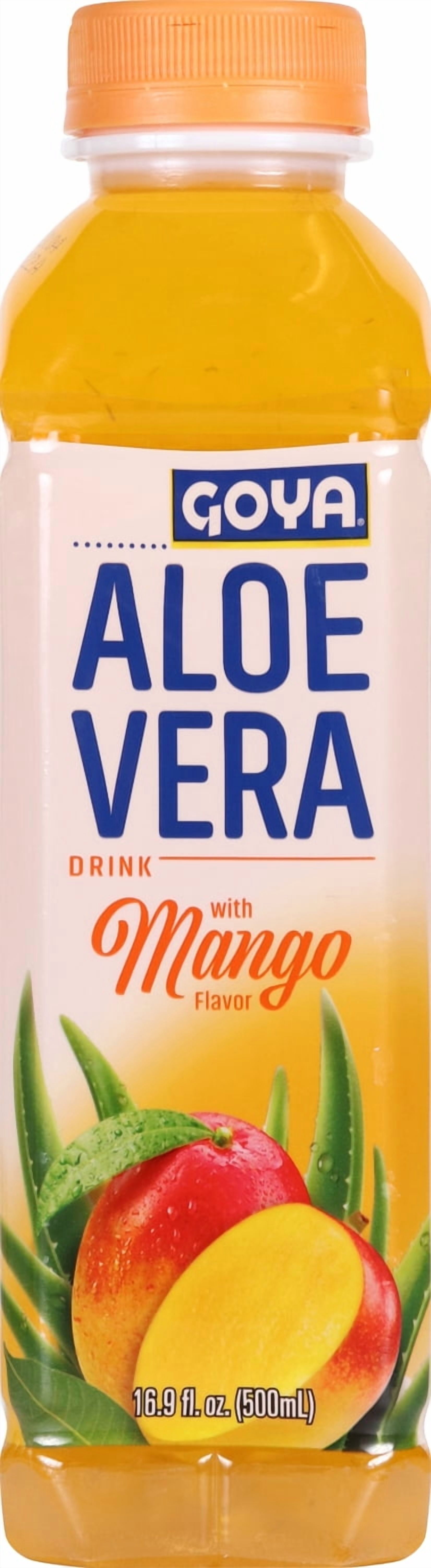 (5 pack) Goya Aloe Vera Drink with Mango Flavor, 16.9 fl oz