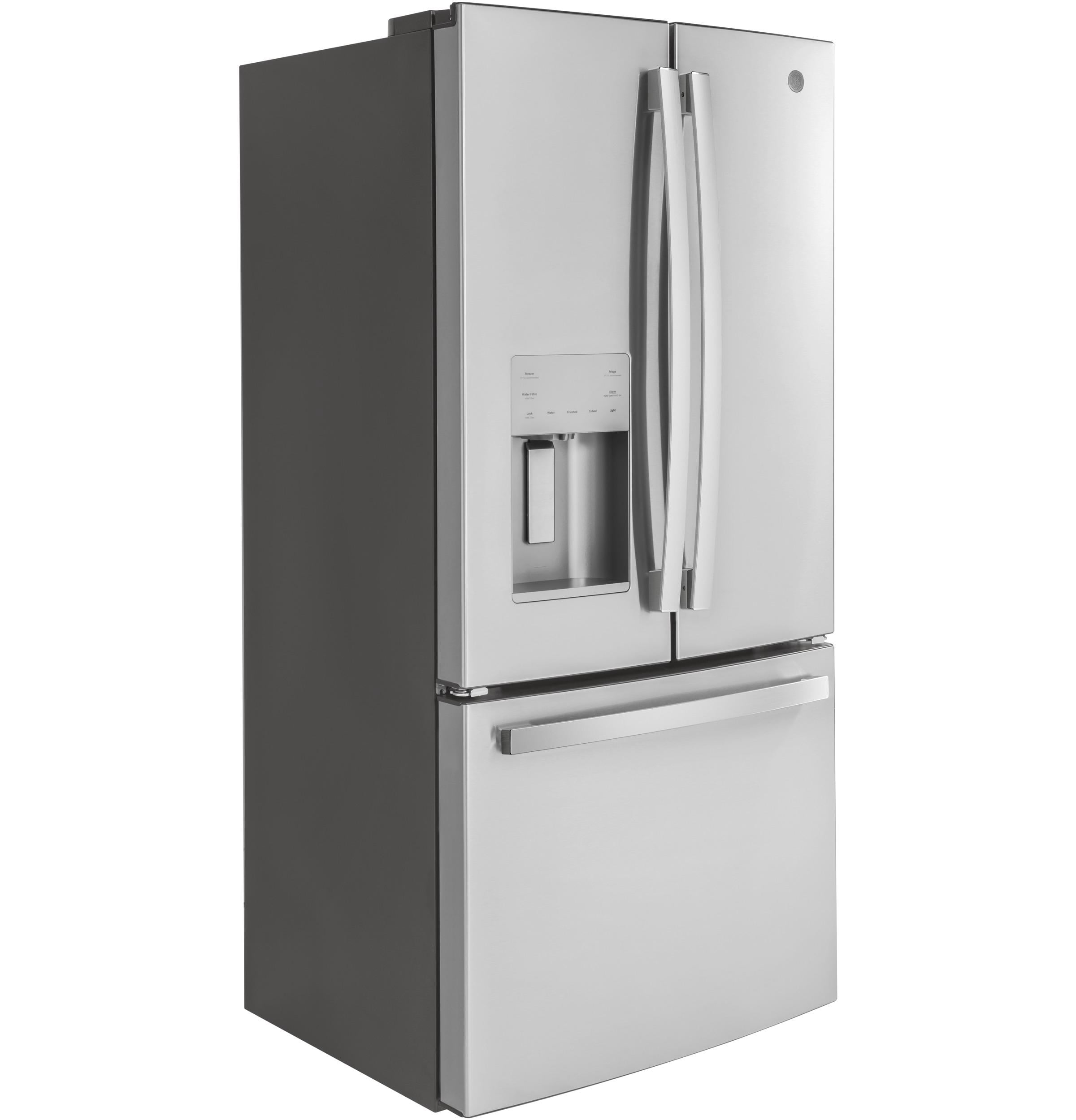 GE APPLIANCES GYE18JYLFS FRENCH DOOR FREESTANDING REFRIGERATOR Stainless Steel