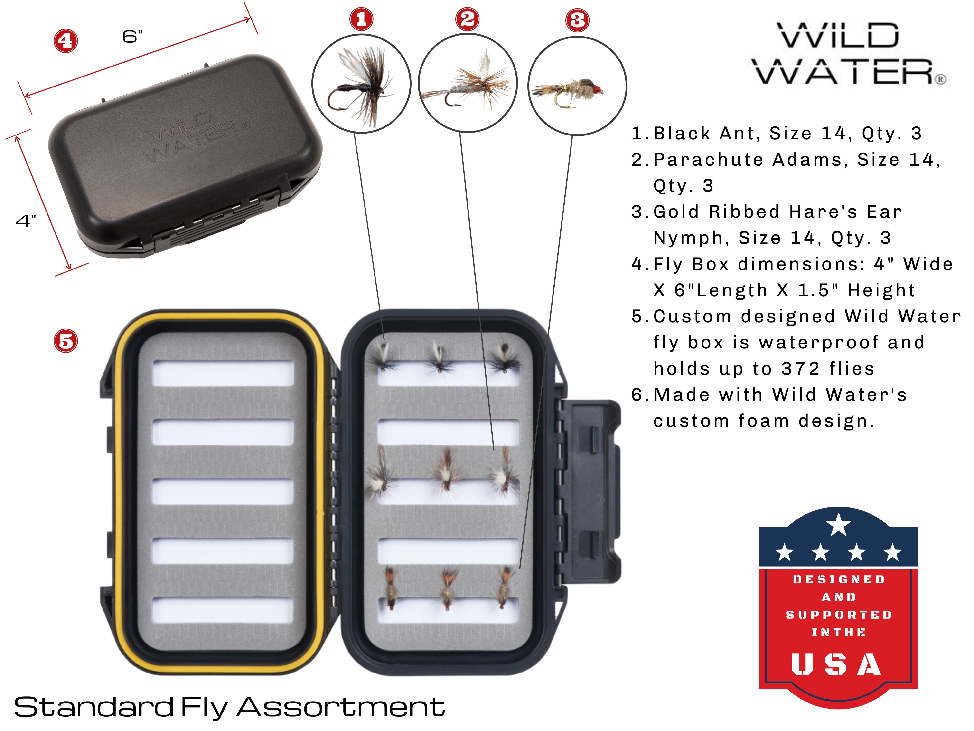 Wild Water Fly Fishing Starter Package 5/6 Wt, 9 Ft with Rod, Reel and  Accessory 