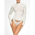 thumbnail image 3 of KelaJuan Women's Spring Autumn Basic Tops Long Sleeve High Neck Solid Color Slim Fit T-shirt, 3 of 5