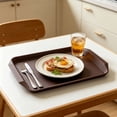 thumbnail image 6 of Large Unbreakable Plastic Serving Trays for Parties, 16.9x11.8 Inch Rectangular Platters for Appetizers and Fruits, BPA-Free Reusable Serving Tray for Restaurants,Coffee, 6 of 8