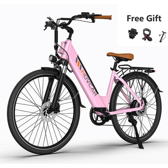 V80 Movcan Electric Bike, 1000W Motor 28MPH Ebike, 48V 13Ah Removeable Battery, 26'' Cruiser Adult Electric Bicycles up to 70 Miles