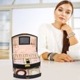 thumbnail image 4 of Travel Jewelry Organizer Box - Lockable PU Leather Case with Curved Design & Carry Handle (20x15cm), 4 of 6
