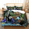 thumbnail image 3 of Disney-Juego de funda nórdica de dibujos animados, edredón con funda de almohada, juego de cama 3D, Ocean Life, Dory Marlin, Finding Nemo, 3 of 5