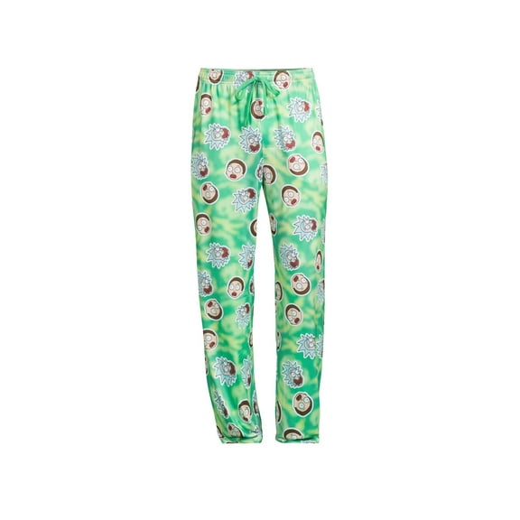 Rick and Morty Green Pajama Sleep Pants - Medium