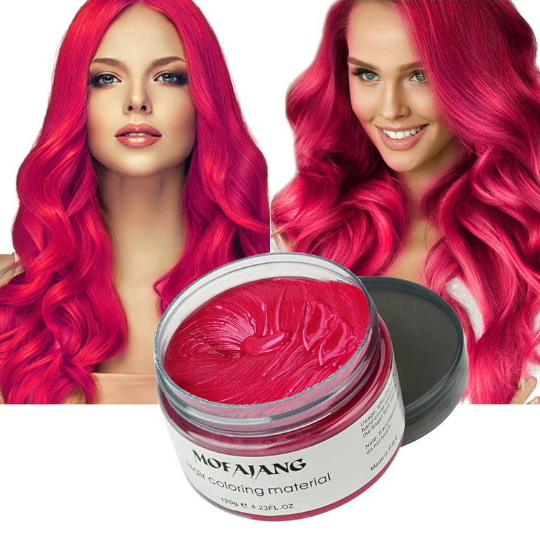 8 Colors Hair Color Wax Mud Dye Cream Unisex Temporary Modeling Washable  120g