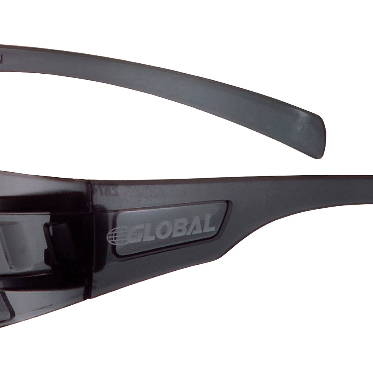 Frameless Safety Glasses, Anti-Fog, Smoke Lens, Lot of 12