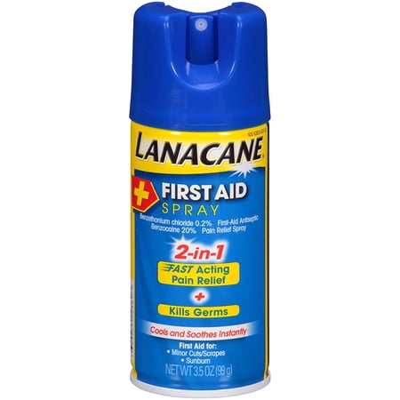 Lanacane Anti-Bacterial First Aid Spray: 3.5 OZ