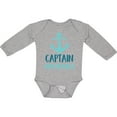 thumbnail image 3 of Inktastic Captain Adorable, Boat Anchor, Nautical - Blue Boys Long Sleeve Baby Bodysuit, 3 of 5