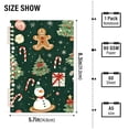 thumbnail image 2 of FORMRS 1-Subject Spiral Notebook 8" x 5" College Ruled 60 Refillable Sheet A5 Hard Cover, 2 Pack, Green Christmas Trees, 2 of 7