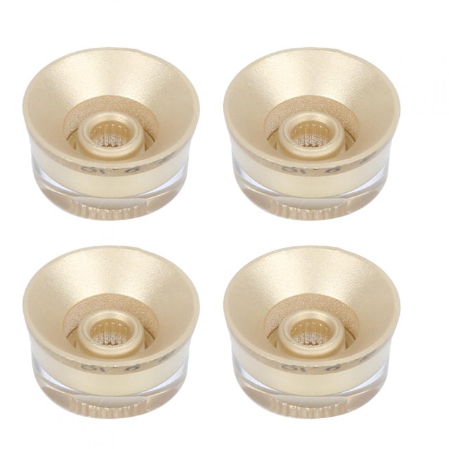 Potenciómetro para guitarra eléctrica, 4 perillas de acrílico para bajos, perillas de volumen para guitarra eléctrica, perillas de control de volumen de acrílico, fiel a su promesa