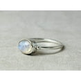 thumbnail image 5 of Heaven Crafts Tiny Moonstone Ring 925 Sterling Silver Handmade Stackable Gift For Her, 5 of 6