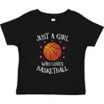 thumbnail image 3 of Inktastic Just a Girl Who Loves Basketball Girls Toddler T-Shirt, 3 of 5