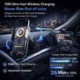 thumbnail image 7 of 2026 New Cool Car Wireless Fast Charging Holder, 15W Auto-Clamping Wireless Car Charger Mount with 90° Rotating, Universal Air Vent Phone Holder for All Smartphones, 7 of 7