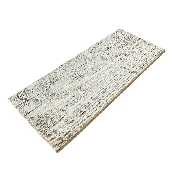 BARNWOODUSA Real Reclaimed Wood Planks - Easy Nail-Up Shiplap Panels for Rustic Wood Wall Paneling (White Wash, 6 Inch Sample)