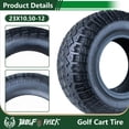 thumbnail image 4 of Set 4 WOLF PACK 23X10.5-12 Golf Cart Tires Non-Directional Tubeless Tire Multi-Terrain Tire with Superior Traction and Mud-Resistant Self-Cleaning Tread Design for Long-Lasting Performance, 4 of 6