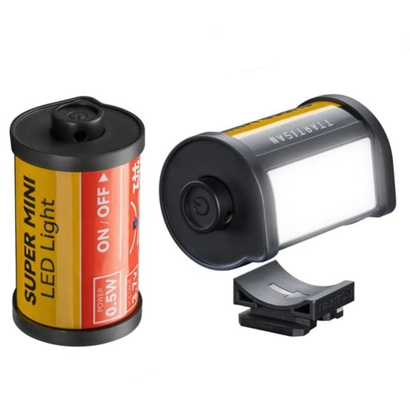 TTARTISAN Magnetic LED Light, Rechargeable Mini LED Camera Light 3000K/4500K/6000K CRI95  for Photography, Super Mini, Magnetic Mount with 0-180 Degrees Adjustment, Lanyard Hole