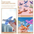 thumbnail image 4 of RENACLIPY 36Pcs Hand Throwing Foam Glider Plane Assorted Colors Lightweight and Fun Flying Airplane, 4 of 6