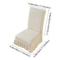 thumbnail image 4 of Yhmxh Dining Chair Covers with Skirt, Dining Room Chair Covers, Stretch Parsons Chair Slipcover, Kitchen Chair Protector Slipcover Removable Washable Dining Chair Covers for Home, Party, Ceremony, 4 of 7