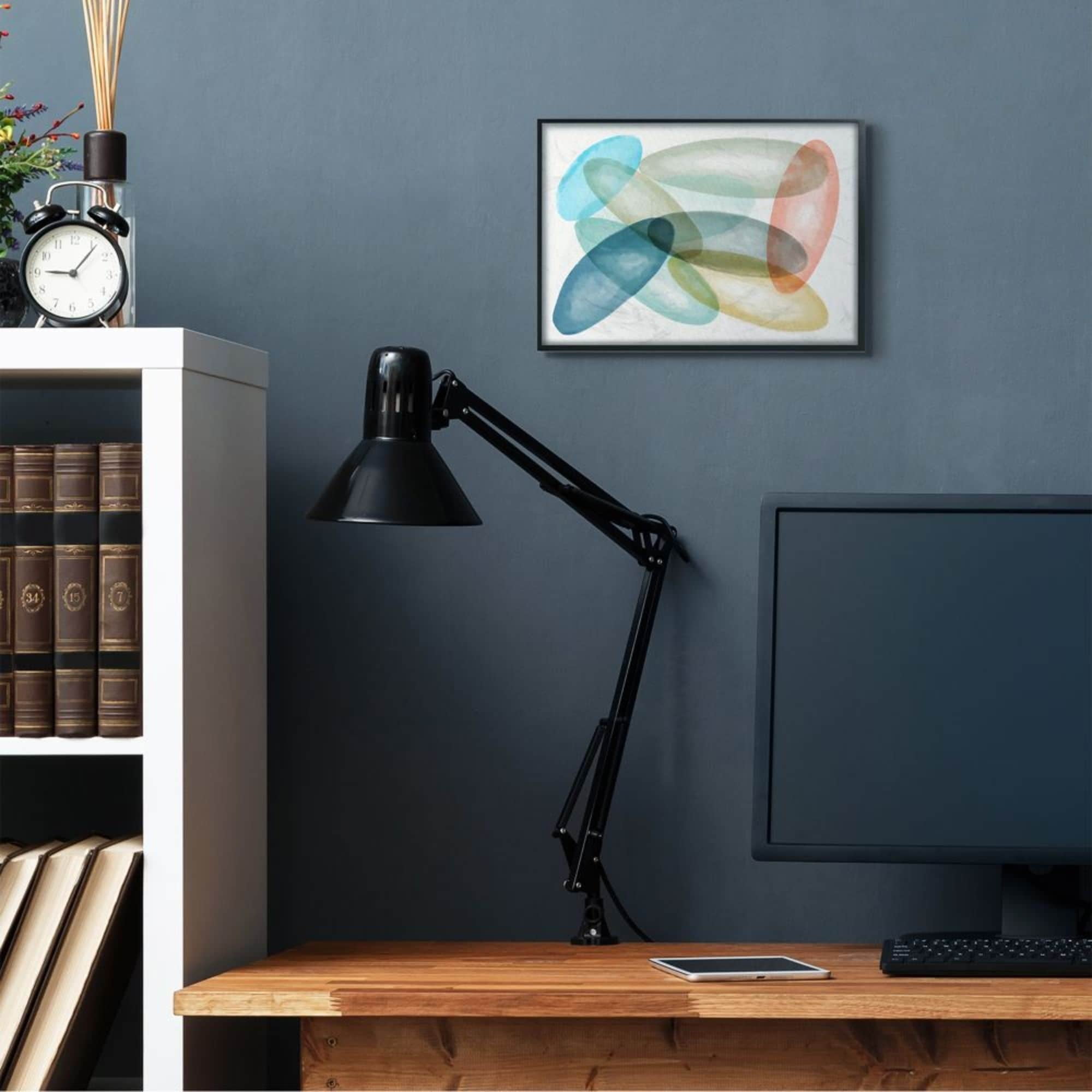 Stupell Industries Colorful Opaque Ovals Minimalist Abstraction Design by Daphne Polselli