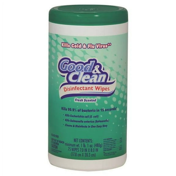 2PC Good & Clean 75 Count Good & Clean Disinfecting Wipes Fresh Scent