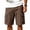 Brown_#05, variant on Sewkxo Mens Casual Sweat Shorts Drawstring Elastic Waist Athletic Workout Gym Jogger Shorts with 4 Pockets,Black S