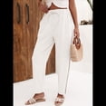 thumbnail image 4 of Pantalones de con Cordón Ajustable para Mujer, Pantalones de Playa de Verano con Cintura Elástica. XXL, 4 of 10