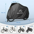 thumbnail image 5 of Bike Cover Outdoor Storage Waterproof 3 Bikes 300D Oxford Fabric - Waterproof Bike Cover - E-Bike Cover - Outdoor Rainproof Bike Cover - Waterproof Mountain Bike Cover - With Keyhole and Storage Bag, 5 of 7