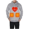 thumbnail image 4 of Unisex Heated Hoodie Fast Warm Up Usb Constant Temperature Warm 5 Heat Zones Long Sleeve Heated Sweatshirt Regular Fit Winter Outdoor Heating Clothing Thermal men's Fashion Hoodies Sweatshirts, 4 of 7