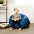 thumbnail image 4 of Big Joe Dot 2 Pack Bean Bag Chairs, True Navy Gabardine, Smooth Polyester Blend, 2 feet, 4 of 7