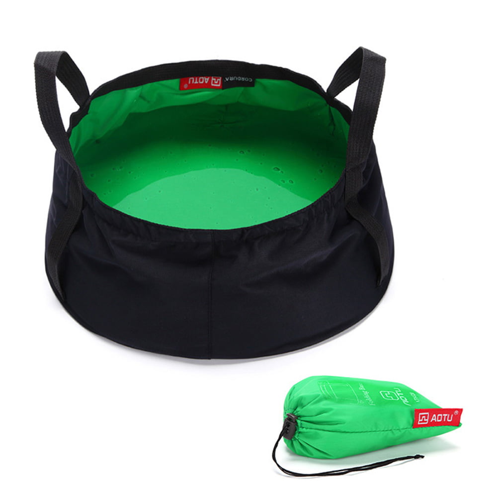 Portable 8.5L Collapsible Wash Camping Folding Basin Bucket Camping Cookware 