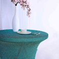 thumbnail image 4 of BalsaCircle Cocktail Spandex Fitted Stretchable Elastic Tablecloth Turquoise, 4 of 9