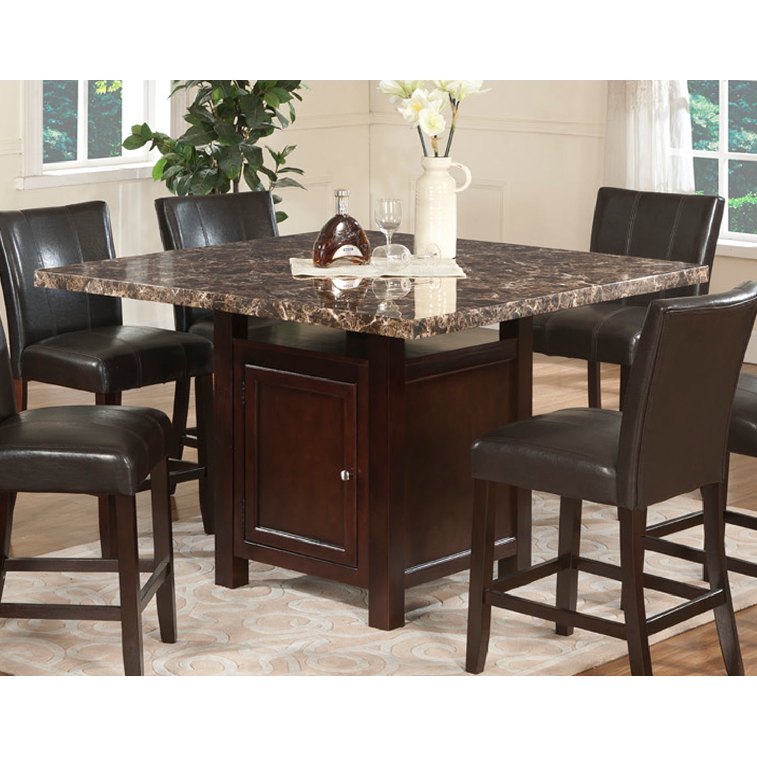 Samantha Veener Counter Height Dining Table With Storage