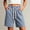 Light Blue, variant on JJHGVB Stretchy Jean Shorts for Women - Elastic Waist Drawstring Bermuda Shorts Denim Short Casual Beach Knee Length Jorts Black L