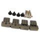 thumbnail image 5 of Cesta de amortiguador de 4 piezas 4x Cesta De Amortiguador Delantera / Trasera Para 1:16 WPL C24 RC Piezas De Actualización De Automóviles De Titanio titanio Magideal Cesta de amortiguador de 4 piezas, 5 of 6