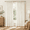 Natural-38"W x 78"L (Pack of 2), variant on Short Curtafor Bathroom Window Boho Linen Cafe Sheer Small Bedroom Cream