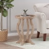 thumbnail image 2 of Emilya French Country Accent Table with Round Top, Natural, 2 of 7