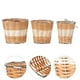 thumbnail image 3 of Cesta de almacenamiento cilíndrica tejida de 3 piezas, contenedor de almacenamiento para el hogar, 3 of 5