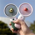 thumbnail image 3 of Xeyise Handheld Fan Eye-catching Detachable Plastic Colorful Pocket Fan with Stable Base for Home, 3 of 8