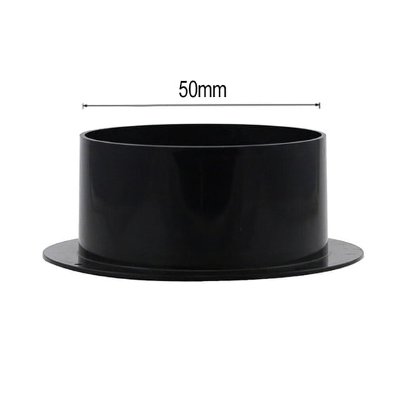 Goodhd ABS Straight Pipe Flange Ventilation Ducting Exhaust Pipe Air Duct Connectors