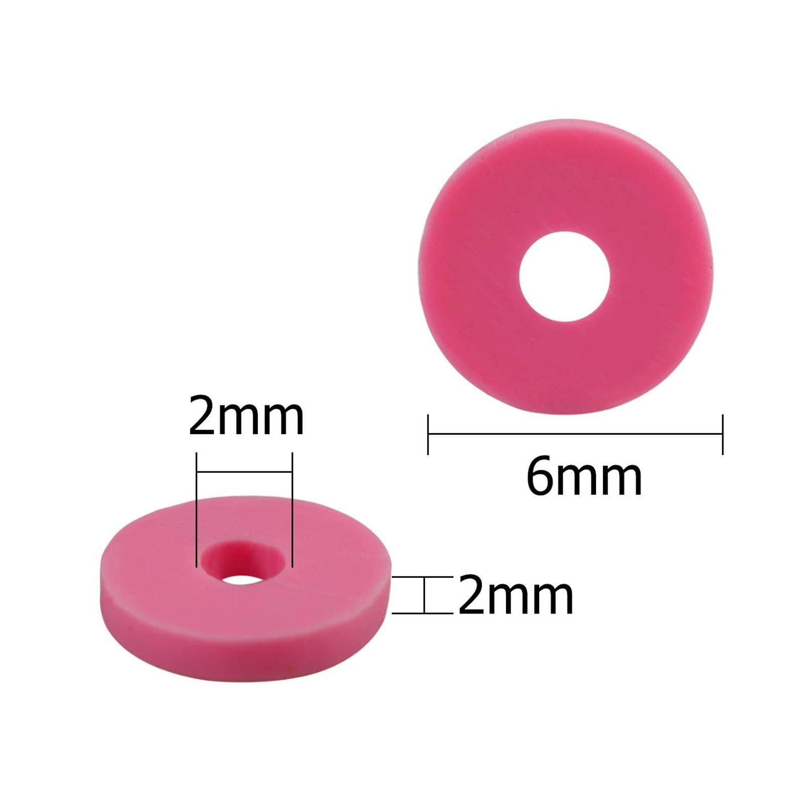 GUOOL Clay Beads Kit- Beads for Jewelry Making - Flat Clay Spacer Beads for Jewelry Finding, Bracelets Necklace Earring crafts Kit (6mm, 7048 Pcs)