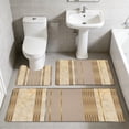 thumbnail image 6 of Tuvgenk 3 Piece Bathroom Rug Set Water Absorbing Non Slip Bath Mat Set Washable Bathroom Mats and Rugs for Shower(Gold,47x16,31x16,20x16 inch), 6 of 7