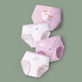 thumbnail image 2 of CAUYDY 6 12 18 Monthes Infant Girls Cotton Briefs 2T 3T 4T Toddler Girls Panties Baby Underwear 5T 6T 7T Kids 4-Pack Cute Floral Print Underpants (Sizes 2-3 Years,L04-Purple), 2 of 5