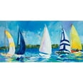 thumbnail image 3 of Slivka, Jane 14x9 Black Modern Framed Museum Art Print Titled - The Regatta I, 3 of 5