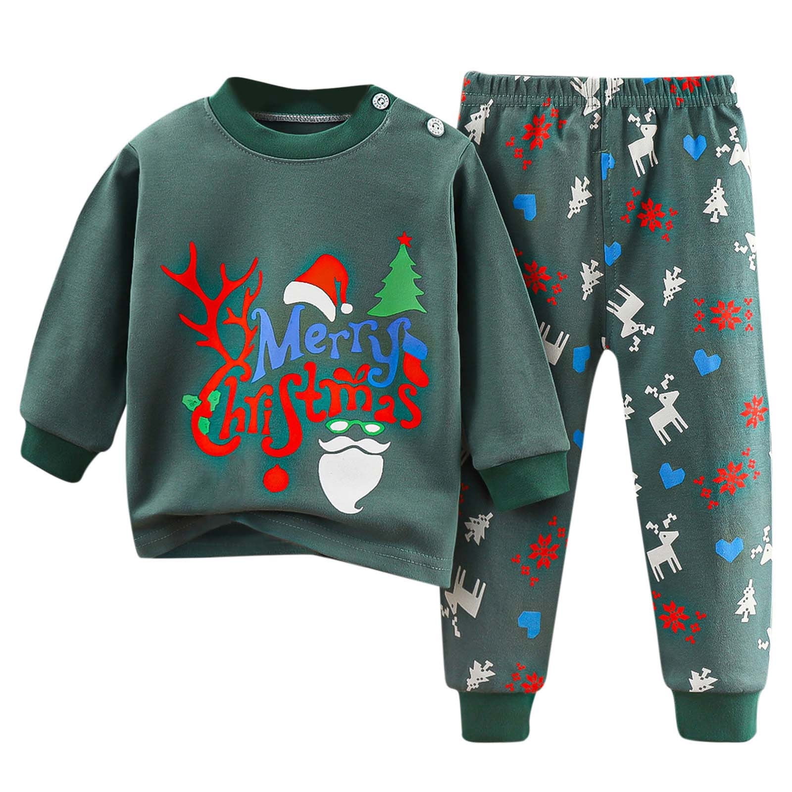 Pyjama Deux Pièces Garçon Fille Imprimé Pingouin - Taille 2 à 15 Ans - Manches Longues Hiver - Coton Doux Et Confortable - 2