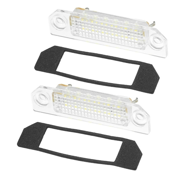 Unique Bargains 2 Pcs Car LED License Plate Light Assembly No.6E5Z13550A for Ford Fusion 2006-2012
