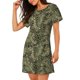 thumbnail image 2 of Disketp Green Snake Skin para Camisón Corto de Manga Corta para Mujeres, Camisón Cómodo con Escote Redondo, Bonito y Confortable, 2 of 6